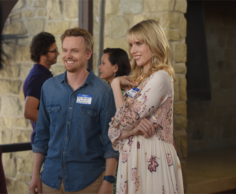 (David Hornsby, Lucy Punch) (Photo: Ray Mickshaw/FOX)